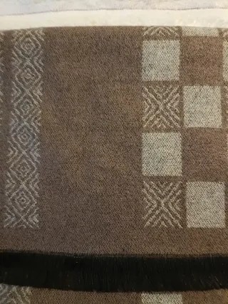 Sciarpa uomo beige e marrone