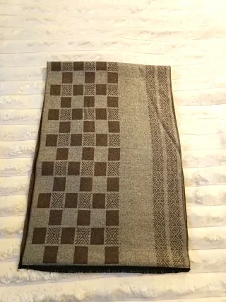 Sciarpa uomo beige e marrone
