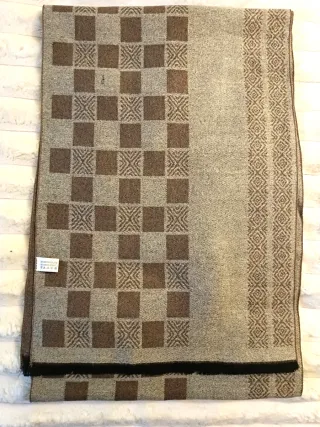 Sciarpa uomo beige e marrone