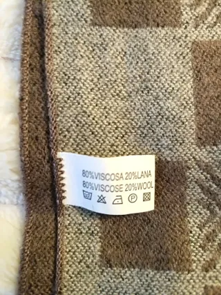 Sciarpa uomo beige e marrone