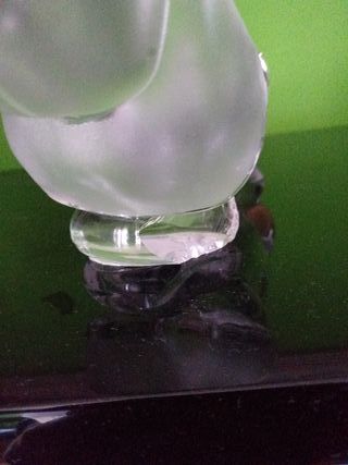 Cenicero cristal vintage perro