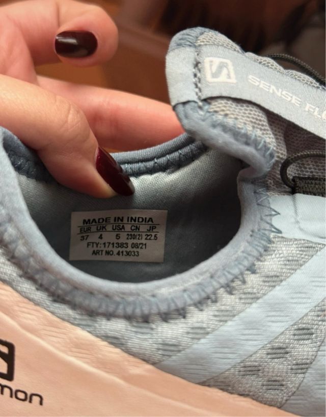 Zapatos Salomon Talla 37 Azul/Blanco