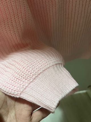 Suéter rosa holgado talla S