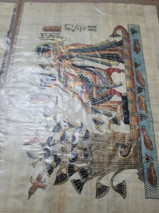 2 Antichi Papiri Egizi da Incorniciare