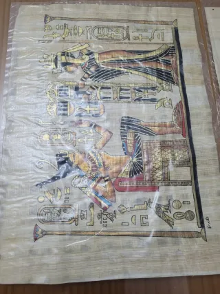 2 Antichi Papiri Egizi da Incorniciare