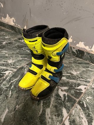 Botas Thor Moto Cross Amarillas