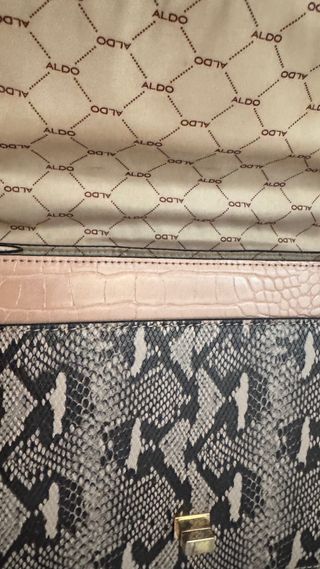 Bolso ALDO Beige y Rosa