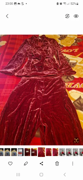 Olivia Von Halle Púrpura Seda Pijama