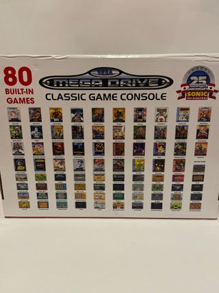 SEGA Mega Drive Classic Consola +80 Juegos Negra
