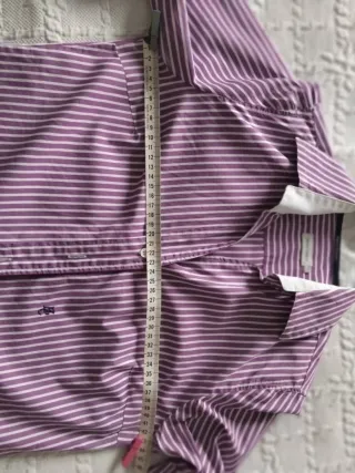 Camisa Henry Cottons Rayas Morado Talla M
