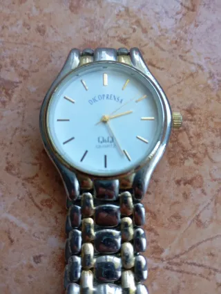 Reloj Q&Q Dorado y Plateado