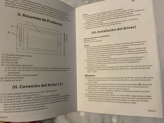Tableta Gráfica XP-PEN Artist 12 Negra