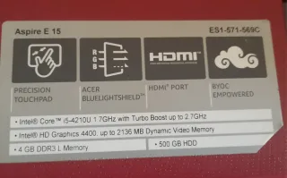 Acer Aspire E 15 ES1-571-569C piezas bateria e15