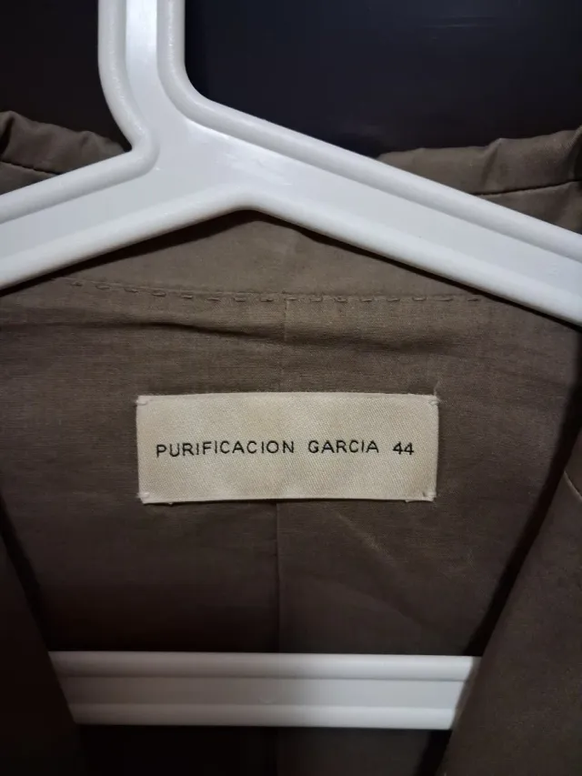 Chaqueta Americana Mujer Beige/Verde