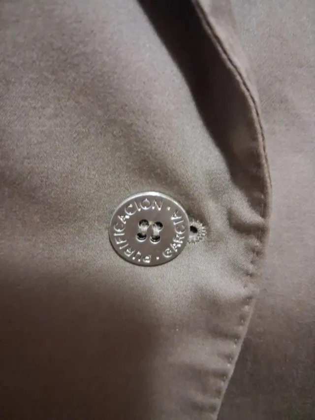 Chaqueta Americana Mujer Beige/Verde