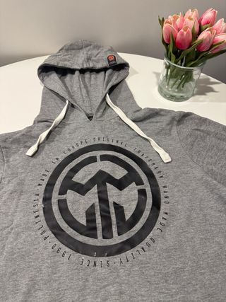 Sudadera con Capucha Gris Polinesia Talla M