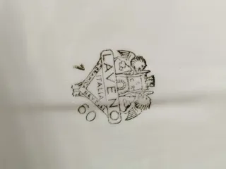 Vassoio centro tavola porcellana oro