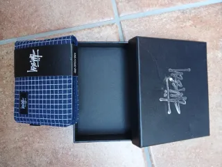 Cartera Stussy Cuadros Azul Marino