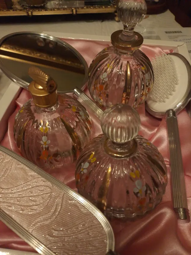 Set di toeletta vintage antico