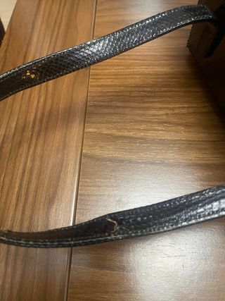 Bolso Piel Serpiente Vintage Negro