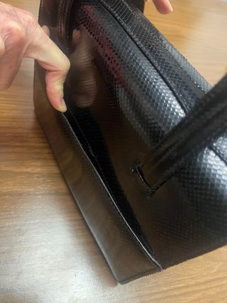 Bolso Piel Serpiente Vintage Negro