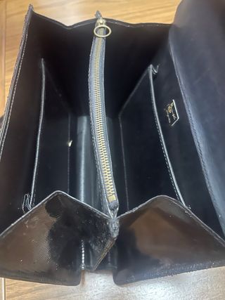 Bolso Piel Serpiente Vintage Negro