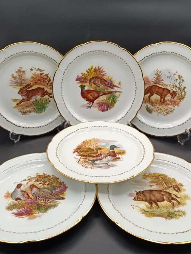 Set platos porcelana francesa de Vierzon
