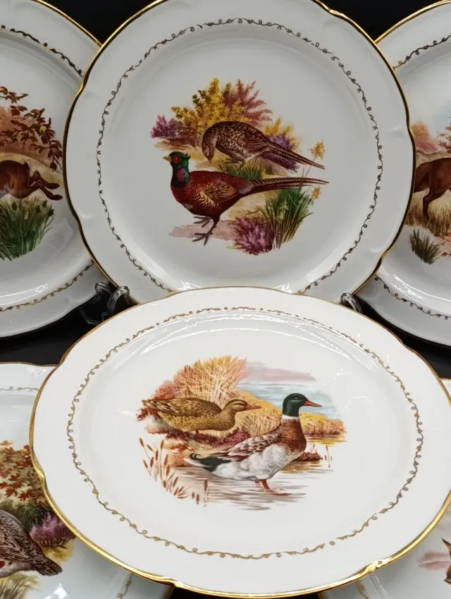 Set platos porcelana francesa de Vierzon