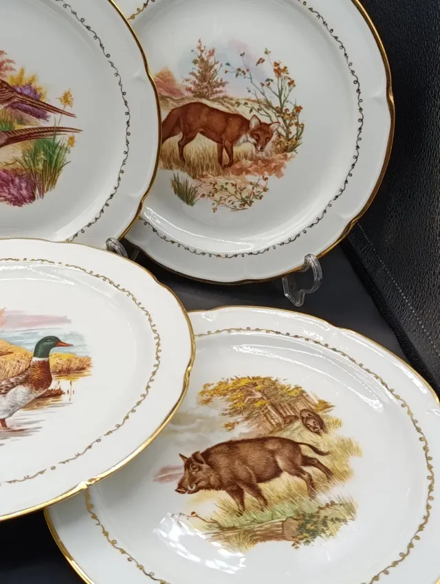 Set platos porcelana francesa de Vierzon