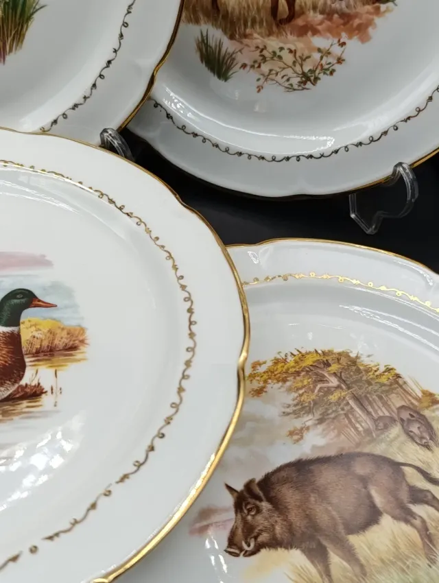 Set platos porcelana francesa de Vierzon