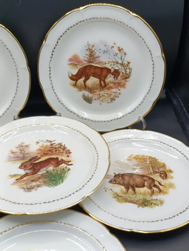 Set platos porcelana francesa de Vierzon