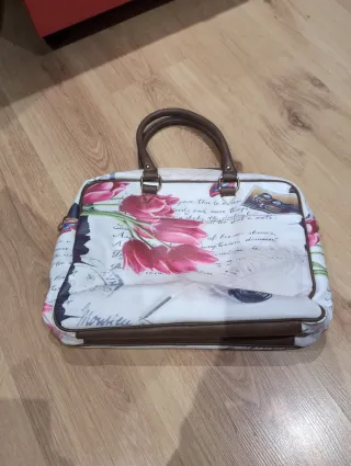 Bolso de mano con estampado floral