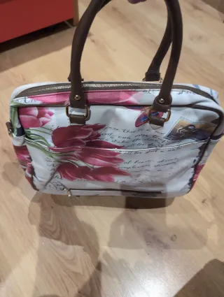 Bolso de mano con estampado floral