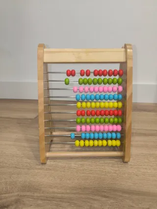 Ábaco de madera para aprender a contar