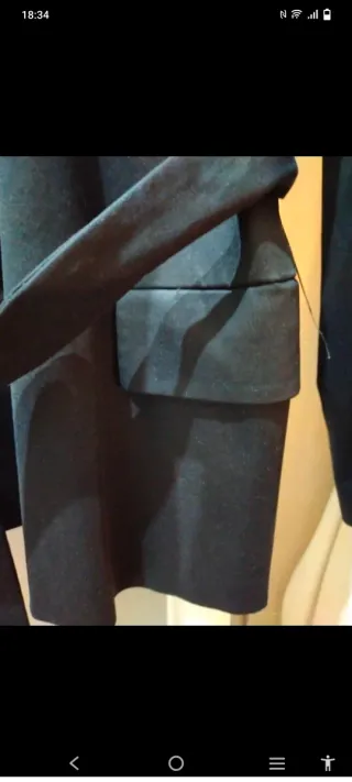 Chaqueta Zara Negra con Cinturón