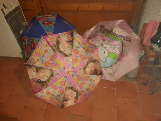 Paraguas infantiles lote de 3 nuevos