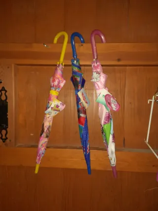 Paraguas infantiles lote de 3 nuevos