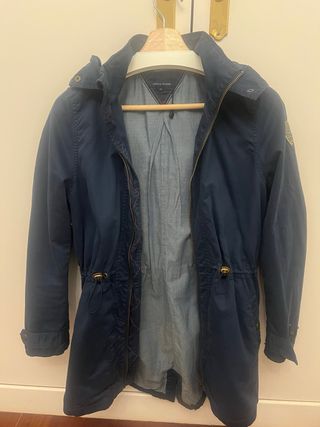 Parka Tommy Hilfiger azul marino Talla S