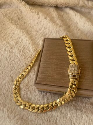 Cadena Cubana Oro 18k