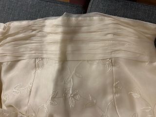 Parte de arriba vestido beige/blanco