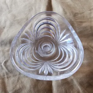 Portacandele in vetro a forma di goccia