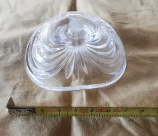 Portacandele in vetro a forma di goccia