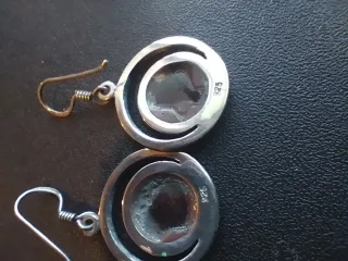 CONJUNTO PLATA 925.COLGANTE,PENDIENTES,ANILLO VINT