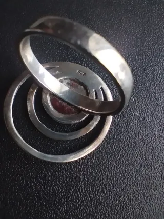 CONJUNTO PLATA 925.COLGANTE,PENDIENTES,ANILLO VINT