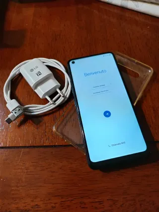 LG K51S Grigio con Caricabatterie