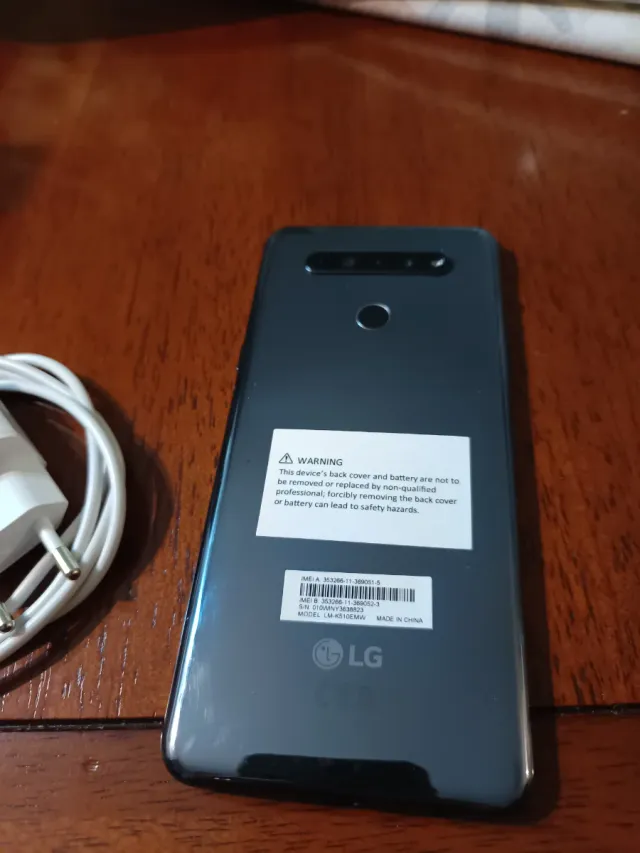 LG K51S Grigio con Caricabatterie
