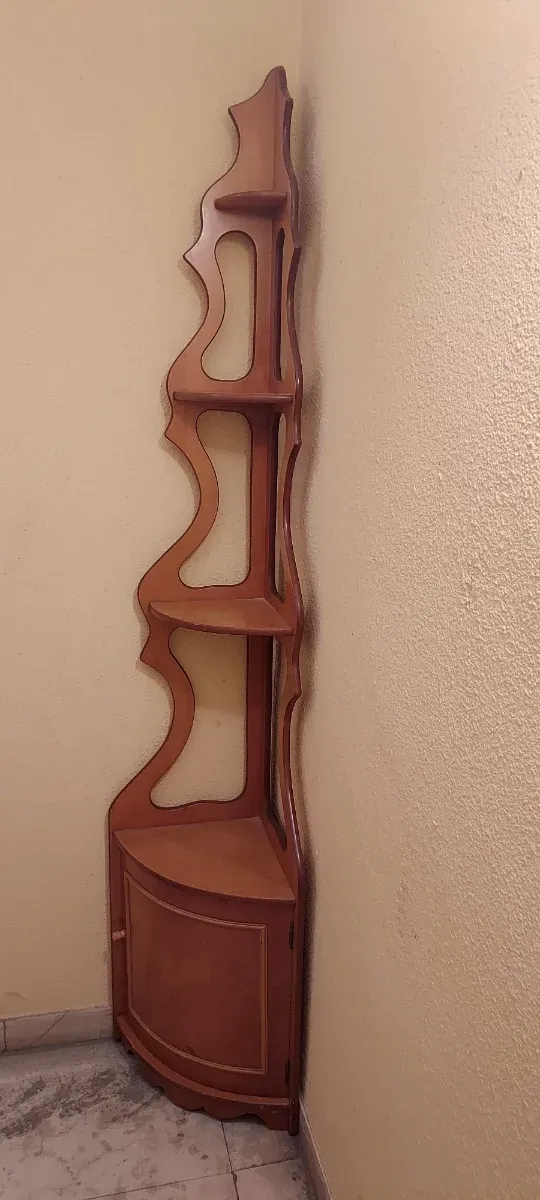 Mobile angolare vintage in legno massello