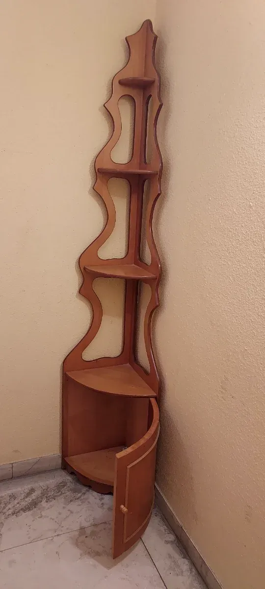 Mobile angolare vintage in legno massello