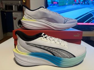 Zapatillas Puma Darter Pro Blancas y Azules