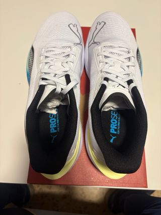 Zapatillas Puma Darter Pro Blancas y Azules